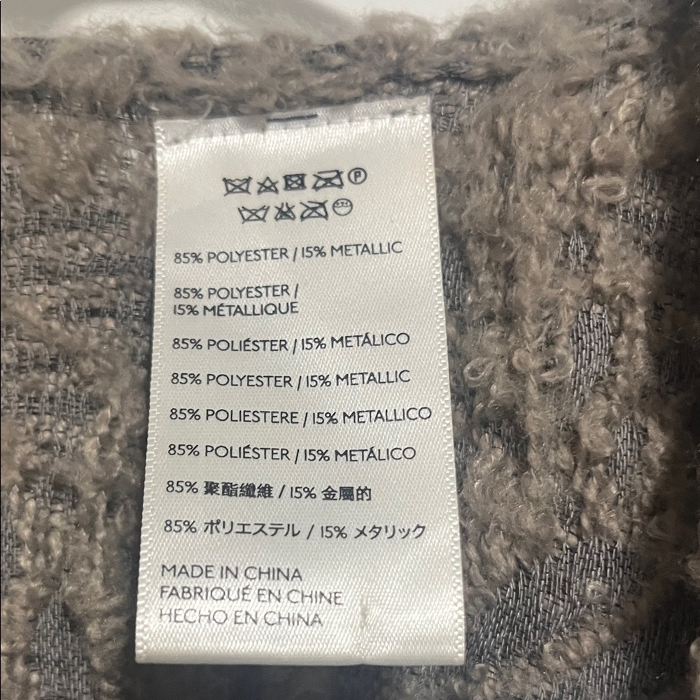 Metallic Knit Sweater - Taupe/Brown